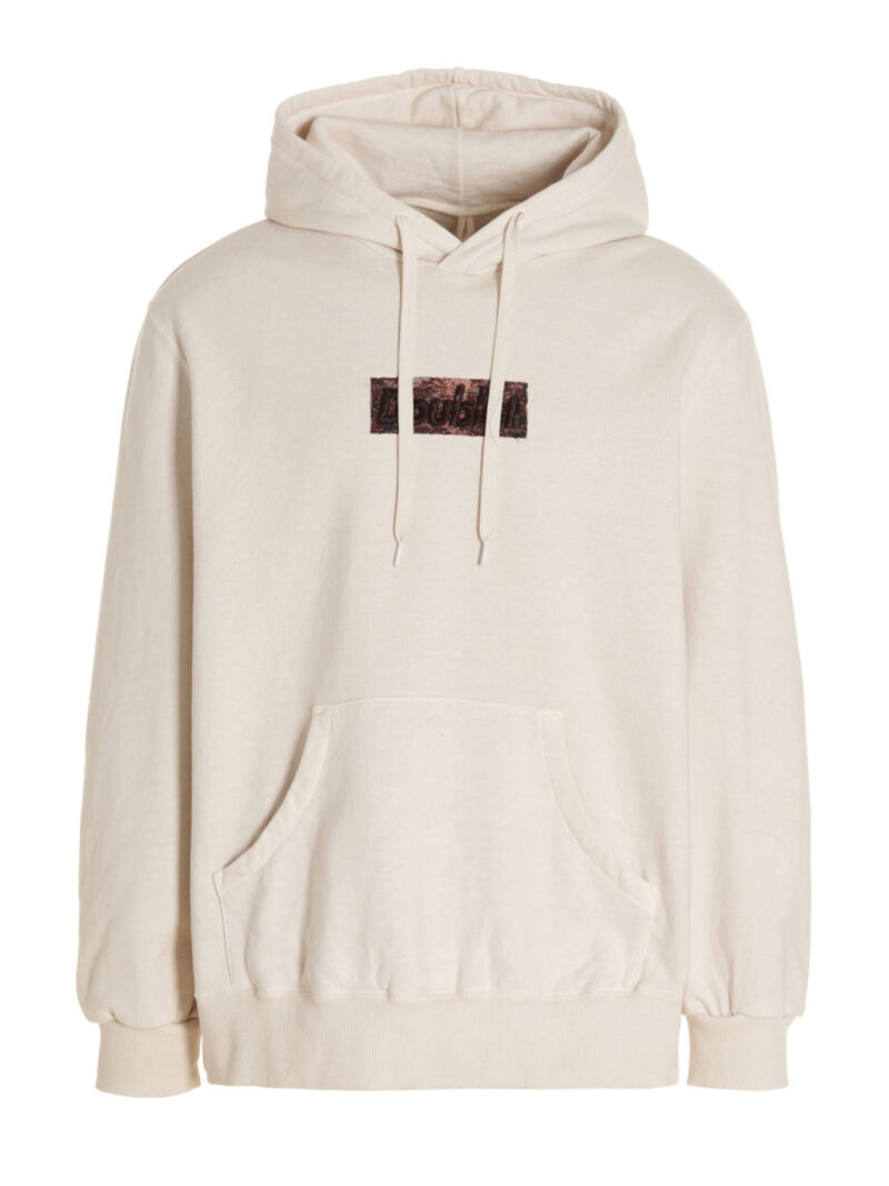 'Polyurethane Embroidery' hoodie DOUBLET White