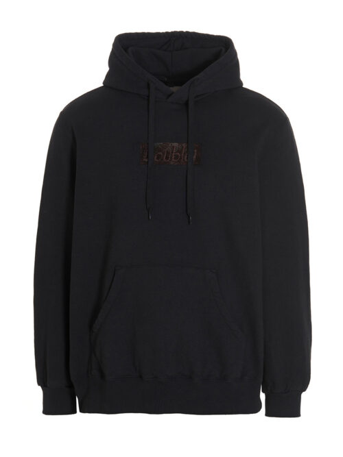 'Polyurethane Embroidery' hoodie DOUBLET Black