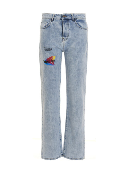 'High as I've ever been' jeans MSFTSREP Light Blue