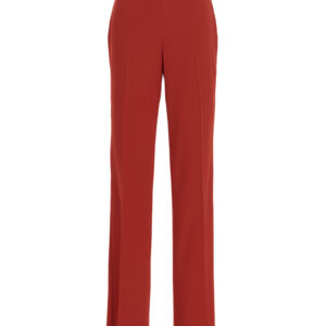 Straight pants with pleat FERRAGAMO Red