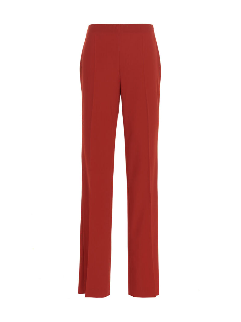 Straight pants with pleat FERRAGAMO Red