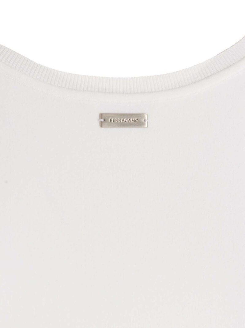 Basic tank top  FERRAGAMO White