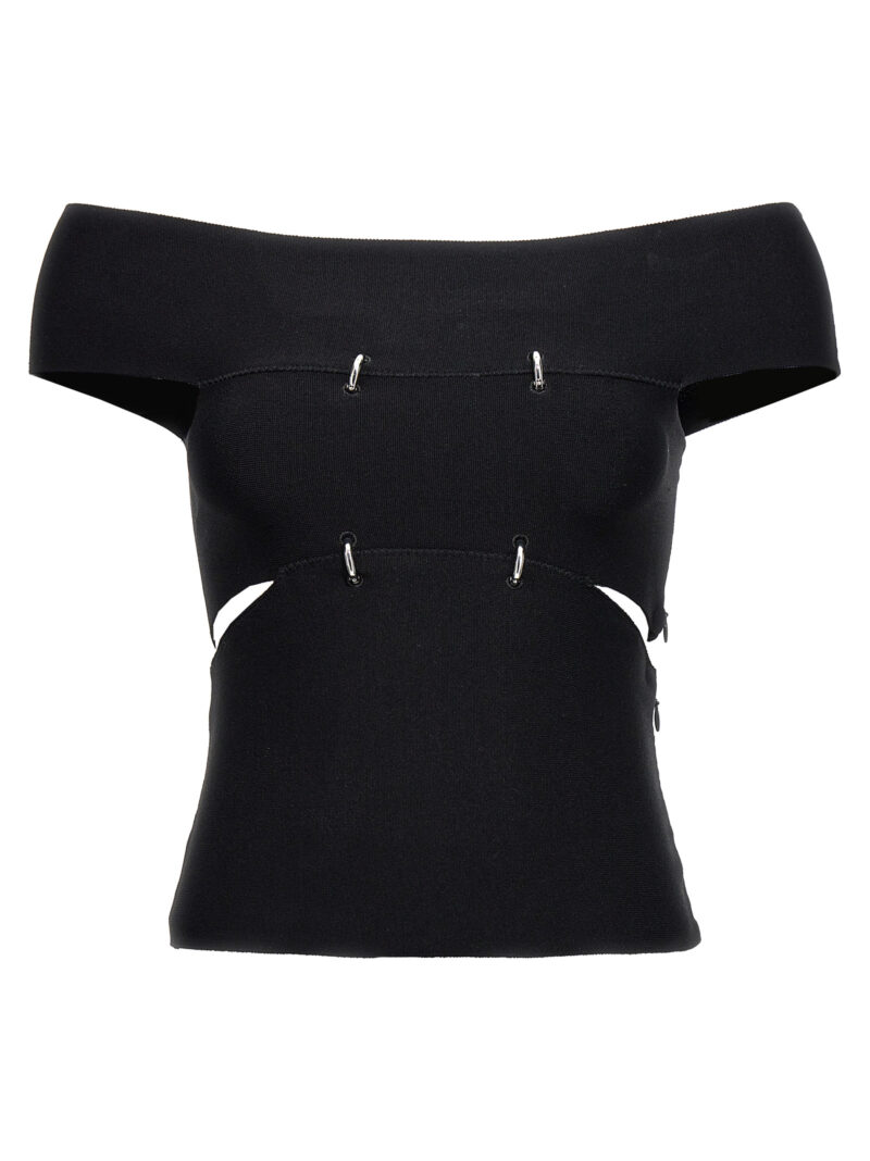 Cut out top ALEXANDER MCQUEEN Black