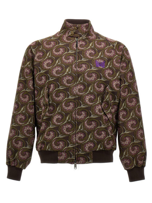 'Jacquard needles' bomber jacket BARACUTA Multicolor