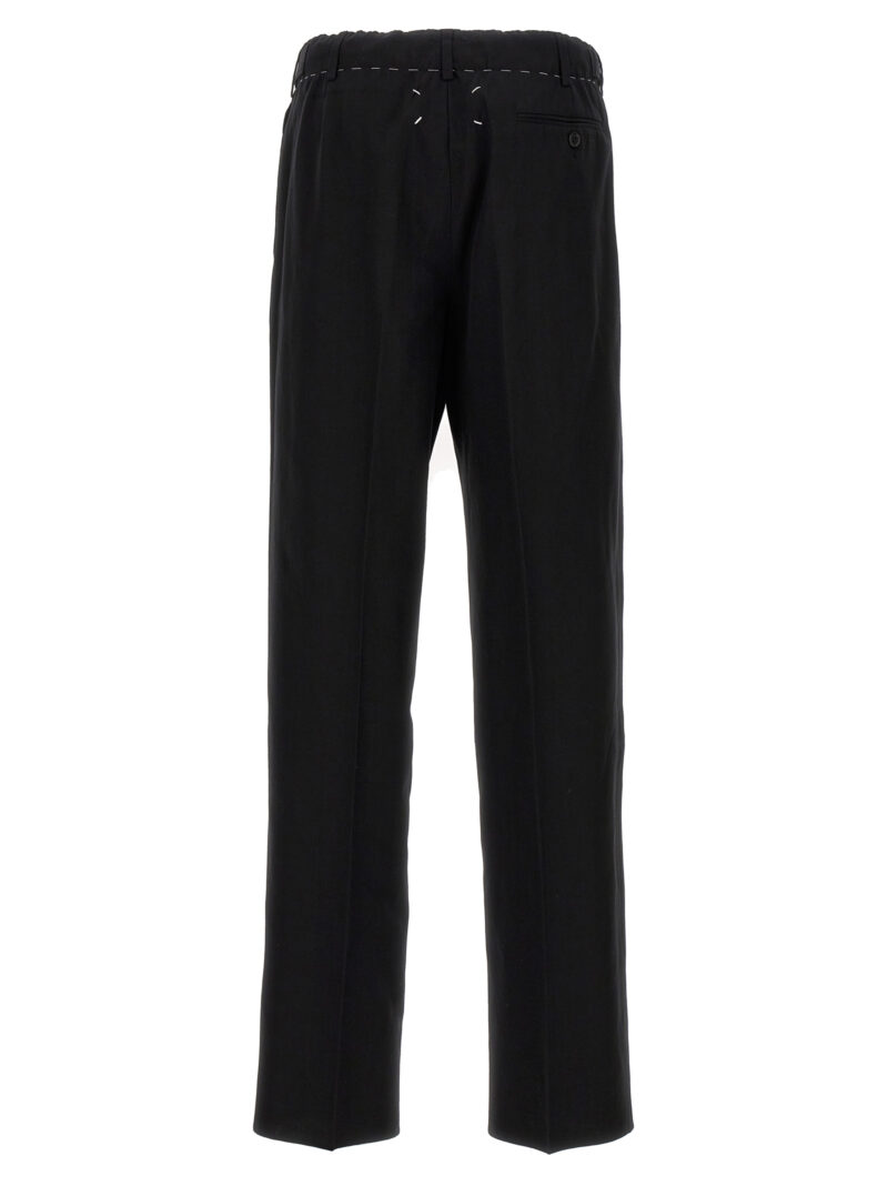 Drawstring pants with darts S51KA0573S76571900 MAISON MARGIELA Black