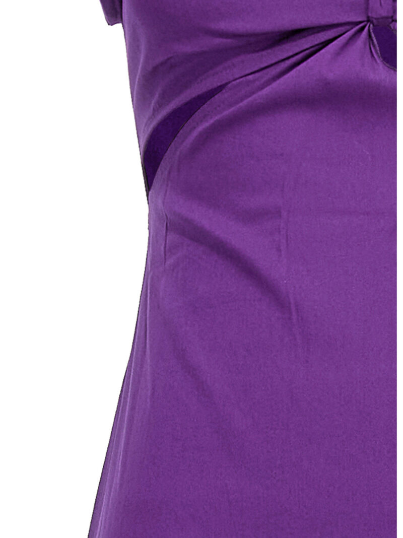 Knot dress 79% cotton 18% polyamide 3% elastane LIU JO Purple