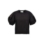 Sequin T-shirt NUDE Black