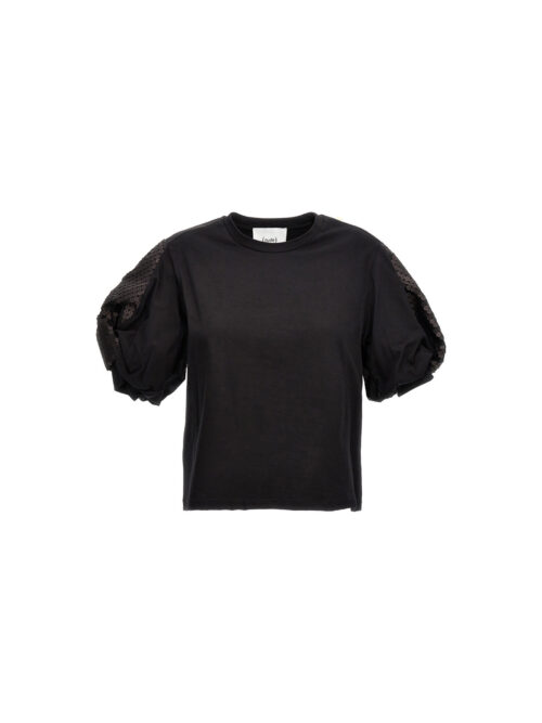 Sequin T-shirt NUDE Black