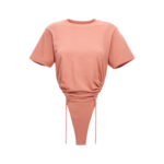 Body ruched ricamo logo Y/PROJECT Pink