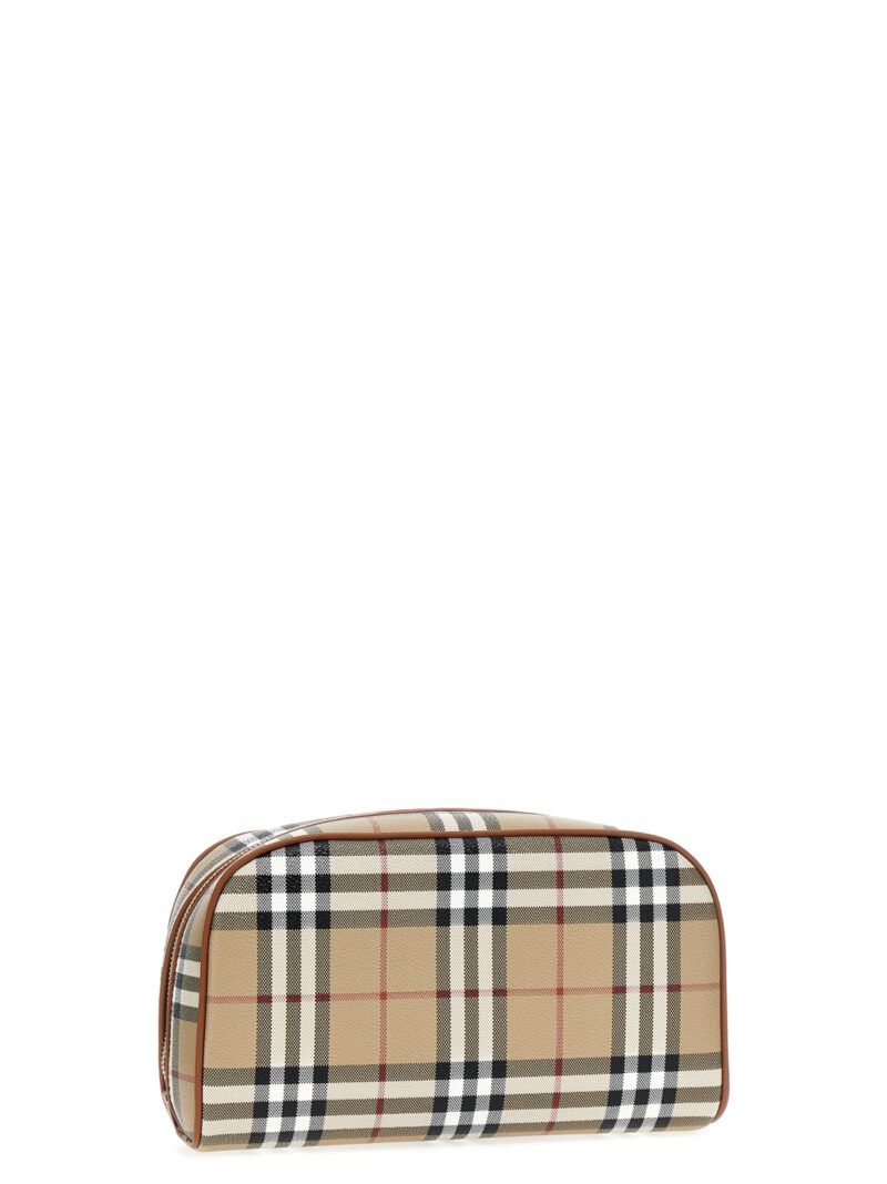 'Check' beauty bag 8067158ARCHIVEBEIGE BURBERRY Beige