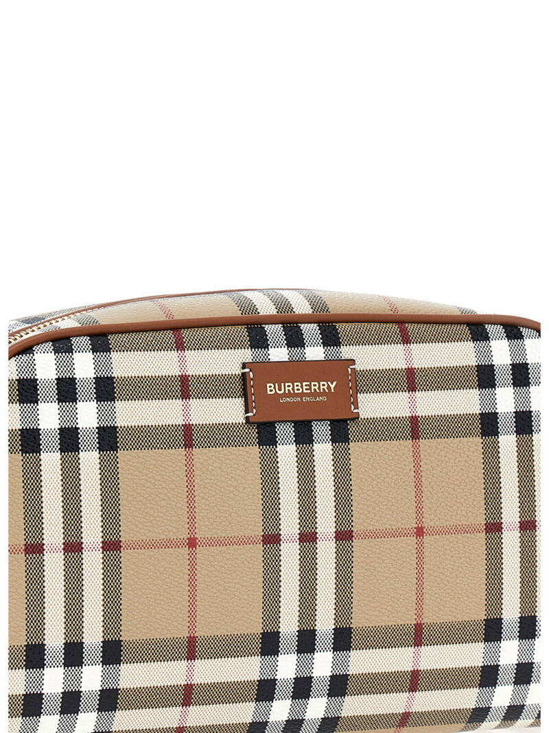 'Check' beauty bag Woman BURBERRY Beige