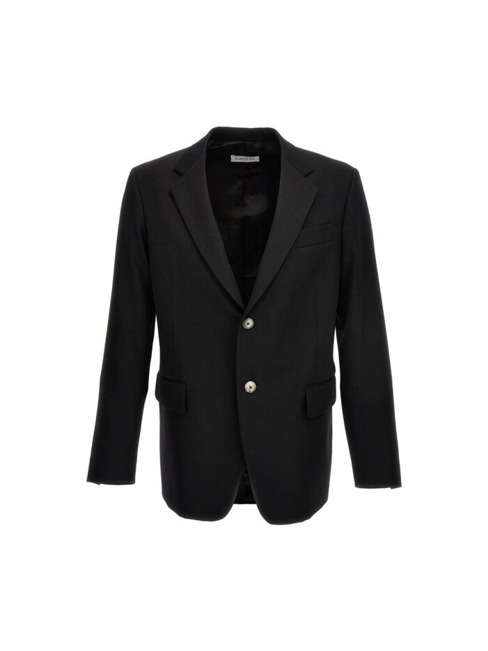 Wool single breast blazer jacket LANVIN Black