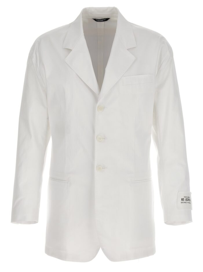 'Re-Edition S/S 1992' blazer jacket DOLCE & GABBANA White