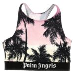 'Pink Sunset Logo' sporty top' PALM ANGELS Multicolor