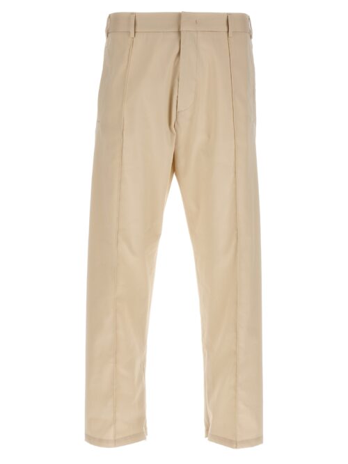 pants with front pleats 424 Beige