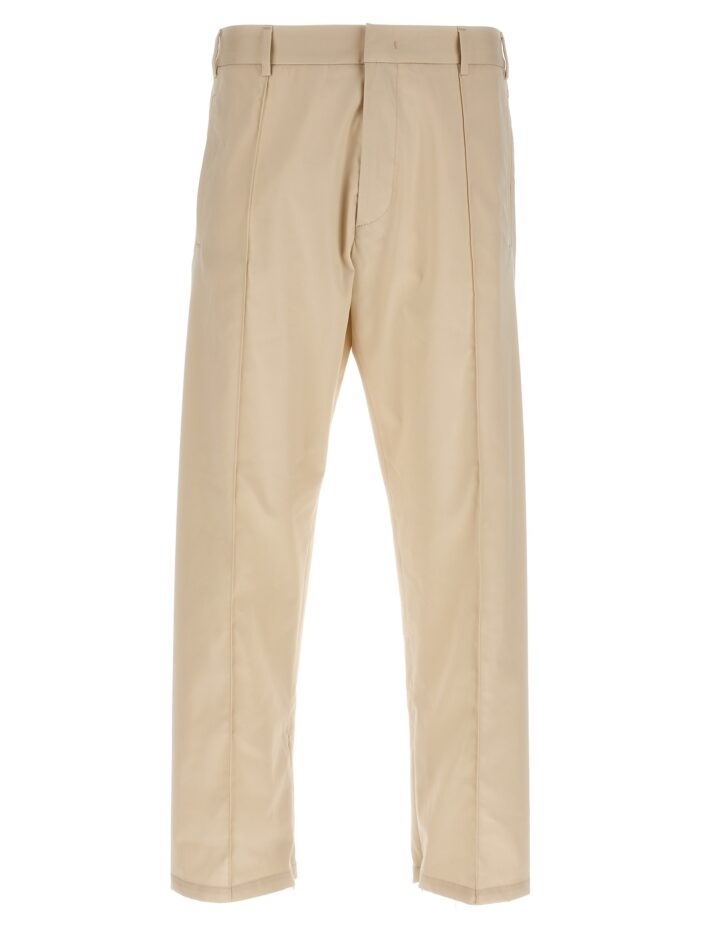 pants with front pleats 424 Beige