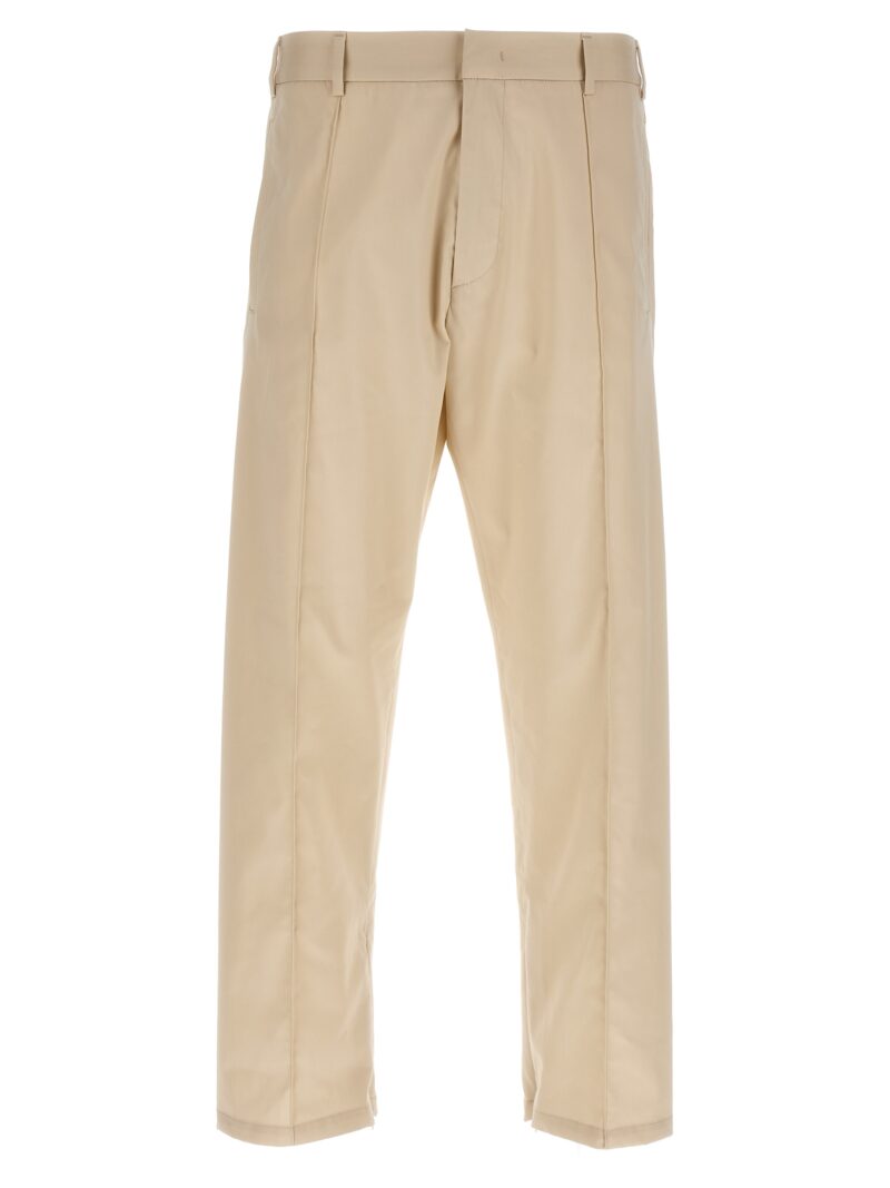 pants with front pleats 424 Beige