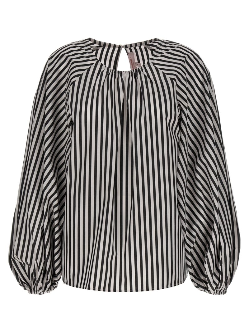 Striped bloshirt CAROLINA HERRERA White/Black