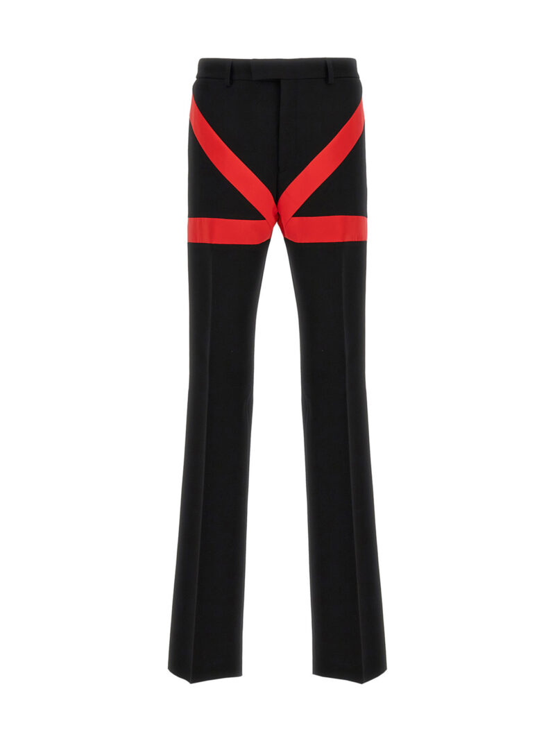 Contrast insert pants FERRAGAMO Black