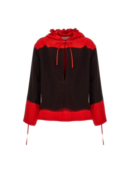 Hooded blouse fell off FERRAGAMO Multicolor