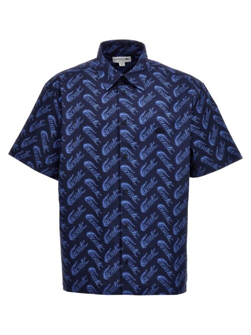 Logo print shirt LACOSTE Blue