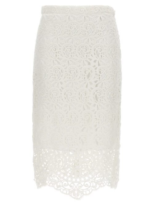 Lace skirt BURBERRY White