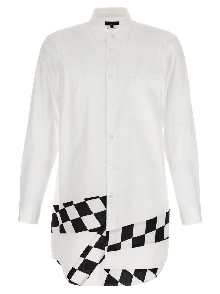 Checkerboard shirt COMME DES GARÇONS HOMME PLUS White/Black