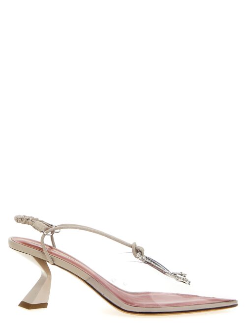 Crystal PVC sling backs NENSI DOJAKA Beige