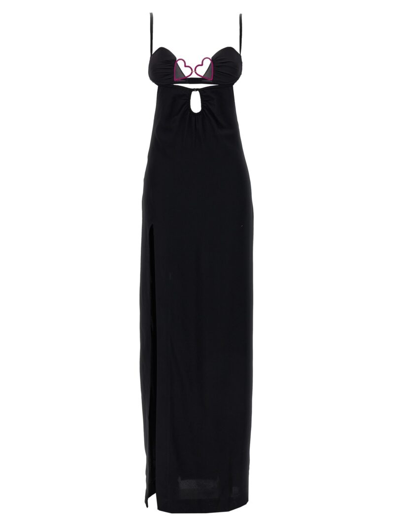 'Heart Bra' long dress NENSI DOJAKA Black