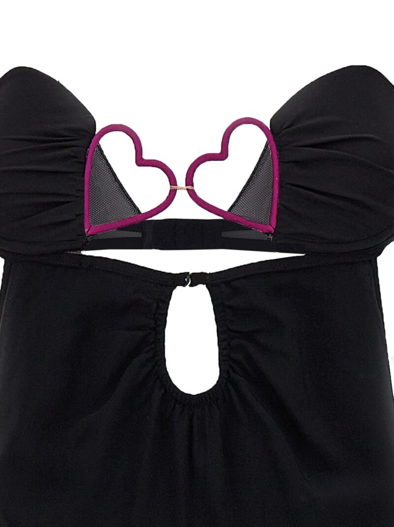 'Heart Bra' long dress 95% viscose 5% elastane NENSI DOJAKA Black