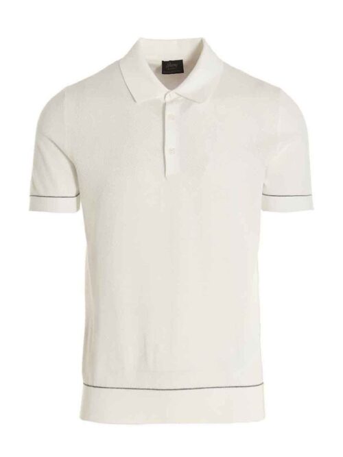 Cotton polo shirt BRIONI White