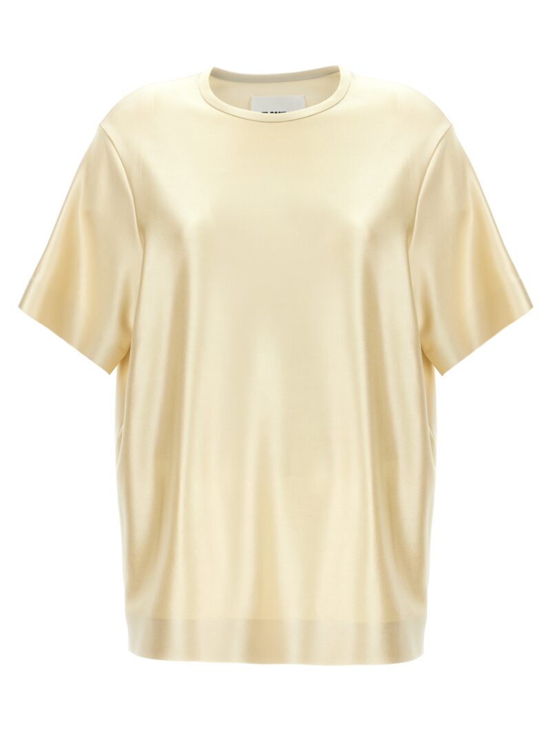 Laminated t-shirt JIL SANDER Gold