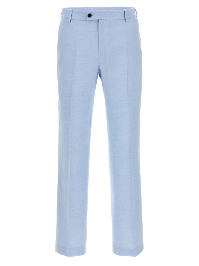 Linen pants TONELLO Light Blue