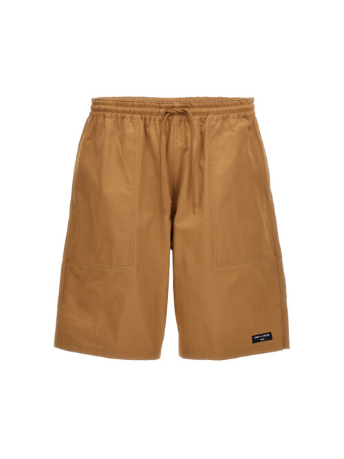 Logo cotton bermuda shorts COMME DES GARҪONS HOMME Beige