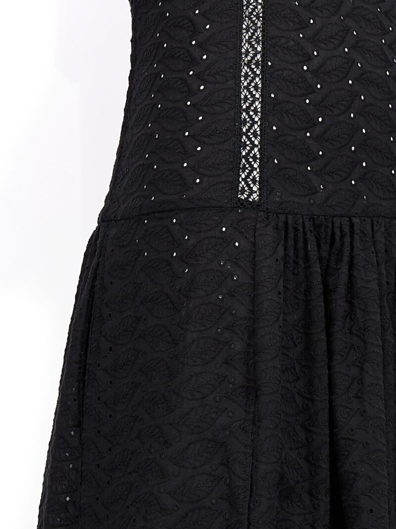 'Rosellina' long dress 100% cottton LE TWINS Black