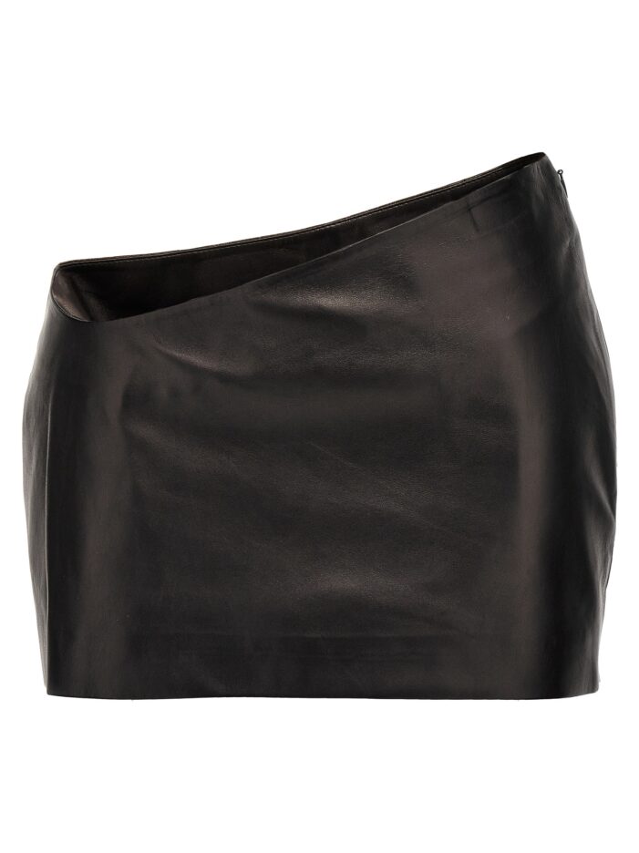 Asymmetrical skirt MONOT Black