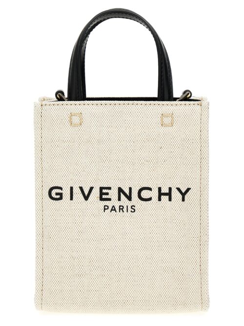 'Mini G Tote' handbag GIVENCHY White/Black