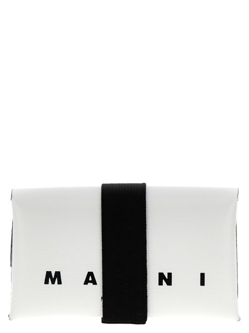 Logo wallet MARNI White/Black