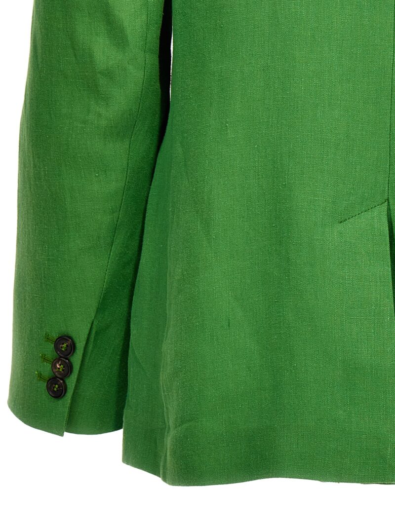 'Sofia' blazer jacket 100% linen MAX MARA 'S Green