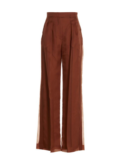 Chiffon pants MAX MARA Orange