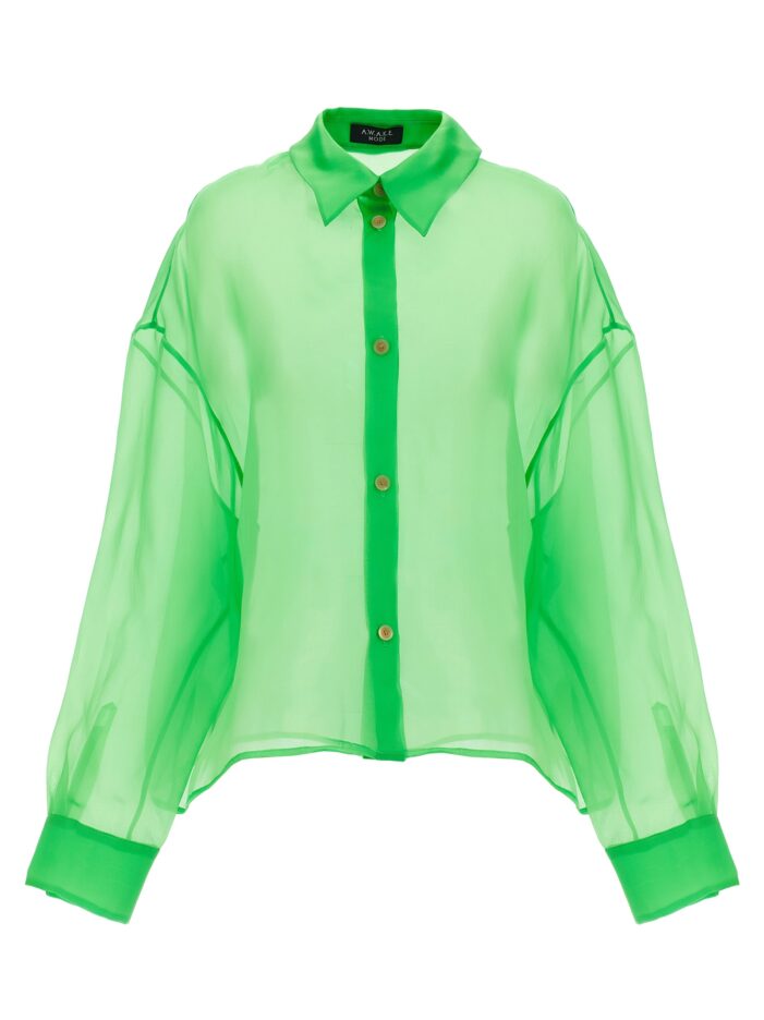 Organdy 80s shirt A.W.A.K.E. MODE Green