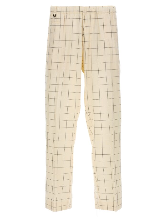 Checkered pants UNDERCOVER White/Black