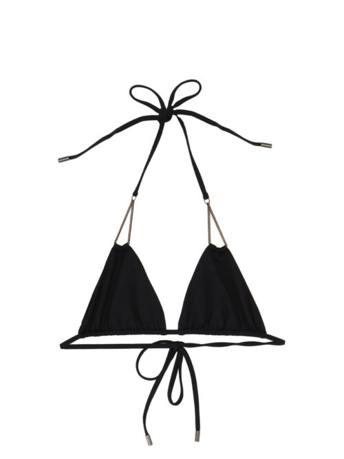 Triangle bikini top SAINT LAURENT Black