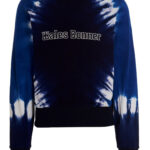 Logo embroidery tie dye sweatshirt WALES BONNER Blue