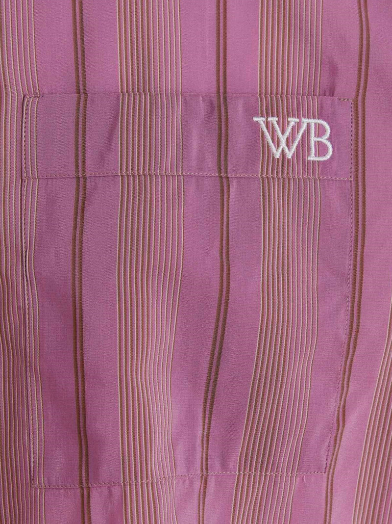 'Rhythm' shirt 52% cotton 48% viscose WALES BONNER Purple