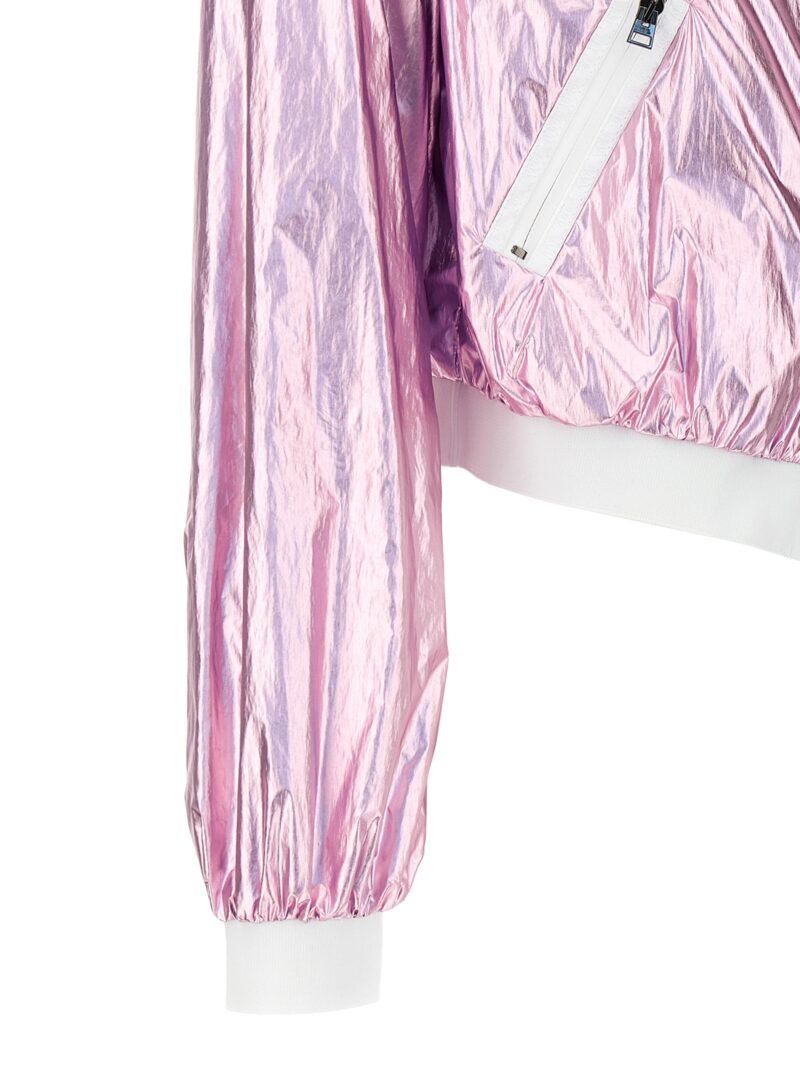 Laminated track bomber jacket 85% polyamide 15% polyurethane TOM FORD Pink