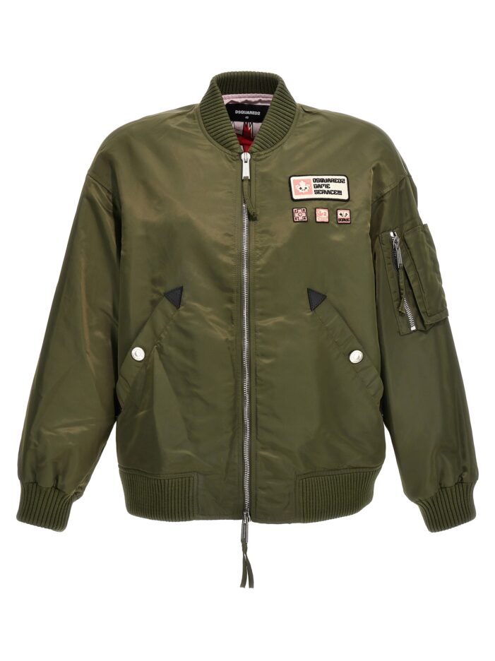 Classic bomber jacket DSQUARED2 Green