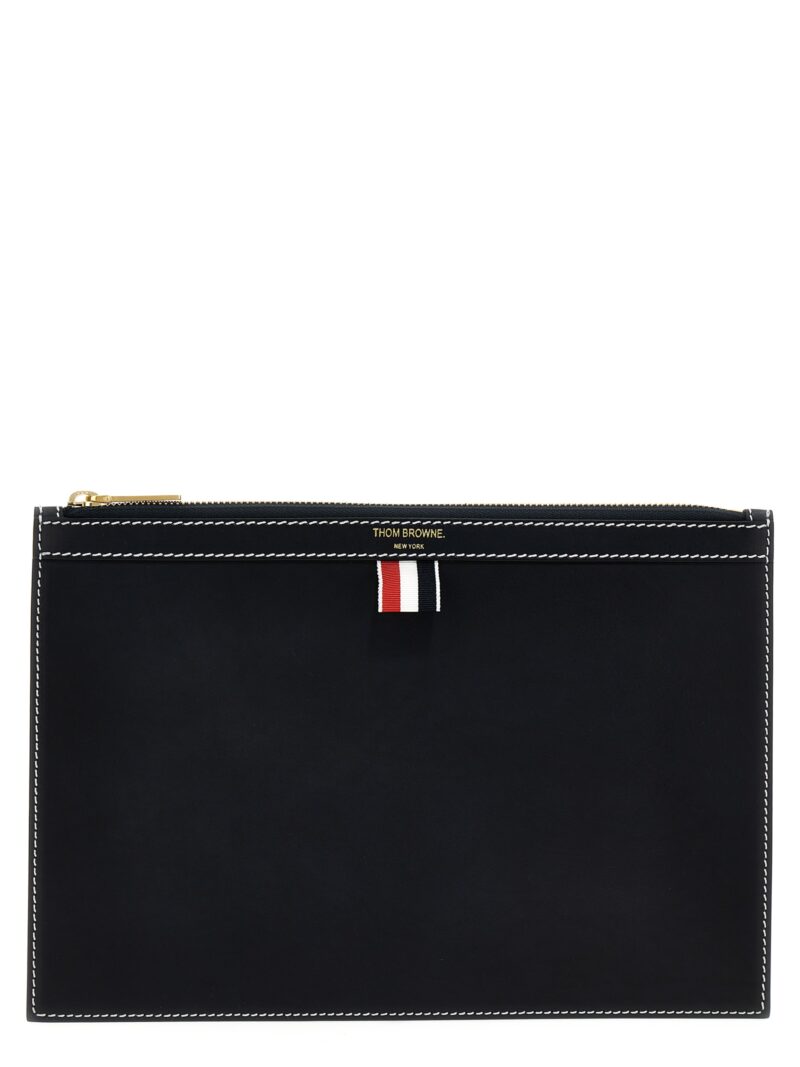 Small document pouch THOM BROWNE Blue