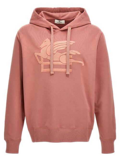 Embroidered logo hoodie ETRO Pink