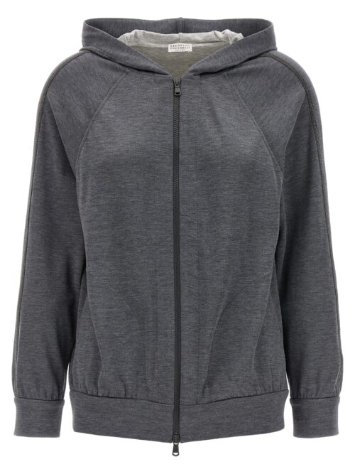 Monile hoodie BRUNELLO CUCINELLI Gray